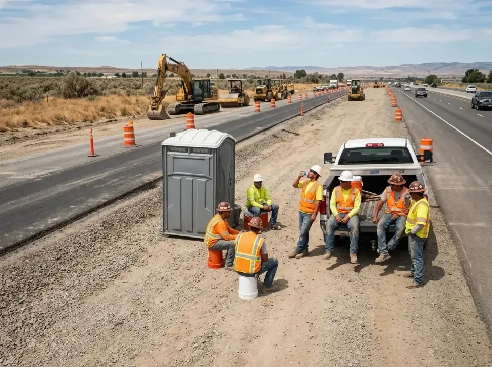 highway-road-construction-crew-007 — frequently asked questions, Porta Potty and Restroom Rentals in Lake of the Woods, IL